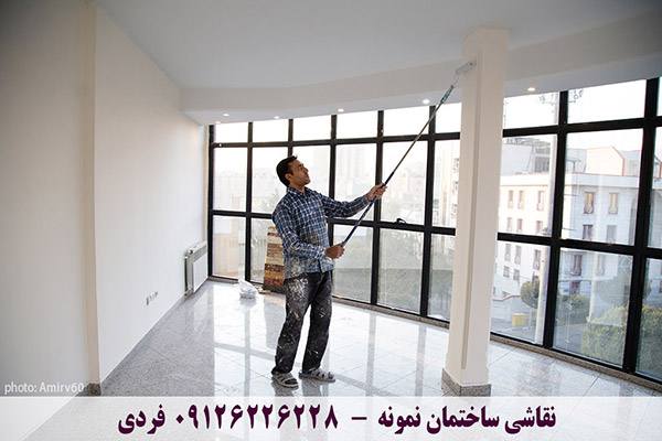 رنگ آمیزی و نقاشی مجتمع پیوند - ونک - تهران nemoneh painting fardi paint in tehran vanak rang hero