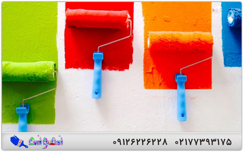 رنگ آمیزی با شابلون و غلطک طرح دار رنگ آمیزی با شابلون و غلطک طرح دار